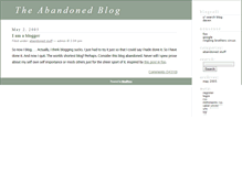 Tablet Screenshot of abandonedblog.com